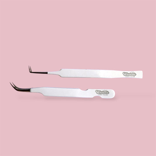 White Tweezers - Curved or Boot image 0